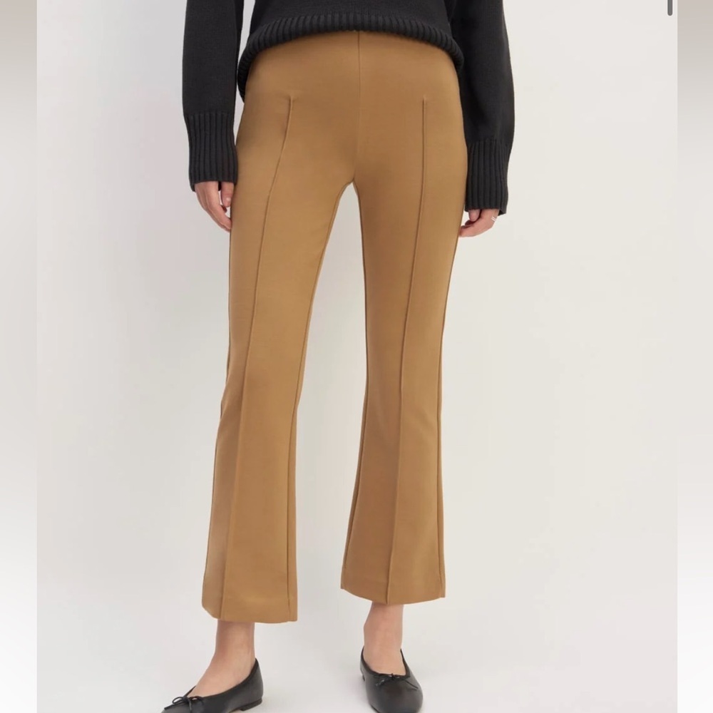 Everlane The Dream Kick Flare Pants Toasted Coconut